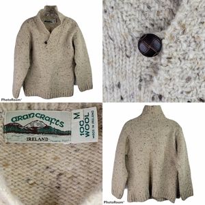 Aran Crafts 100% Wool Thick Ireland Sweater M